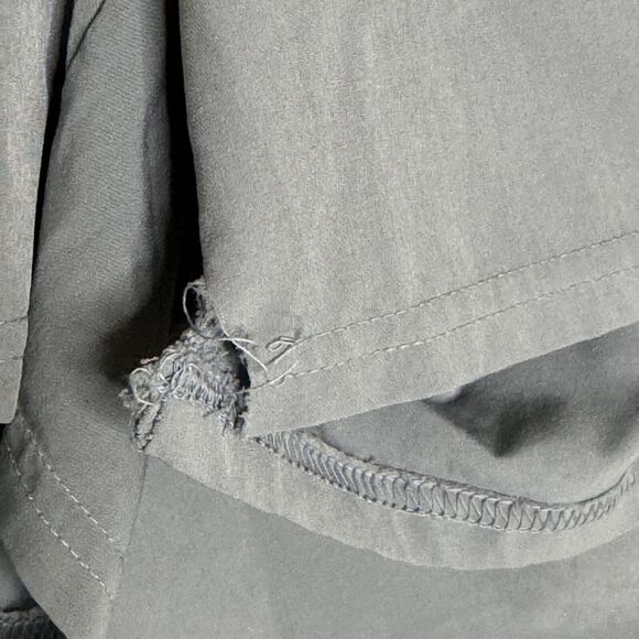 Athleta Lucky In Love Tennis Athletic Skort Skirt Cinch Ruched Gray 2 bv - Picture 9 of 9